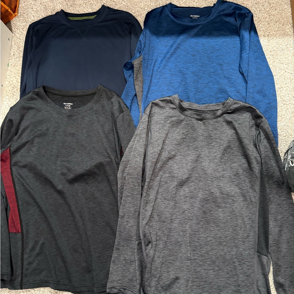 Boys large Assorted Color Long Sleeve Shirts - dry fit